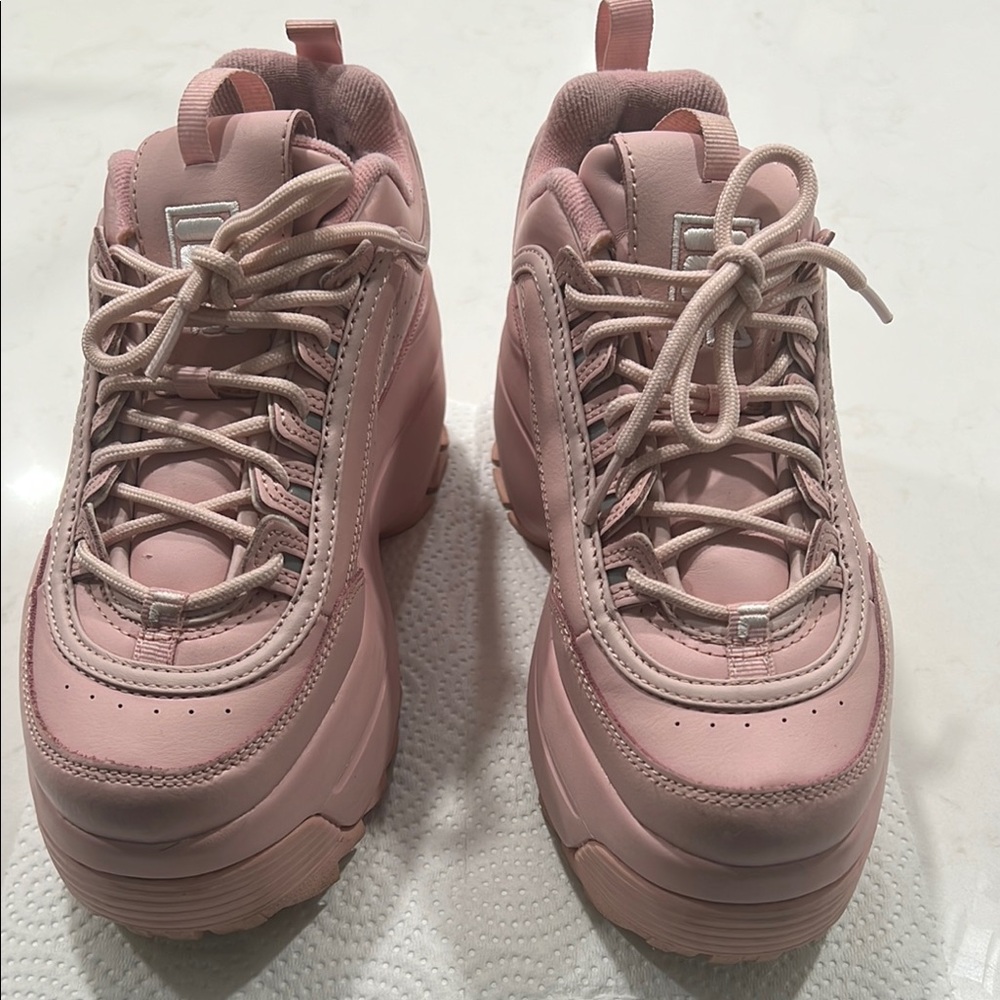 Fila Pink Disruptor II Platform Sneakers